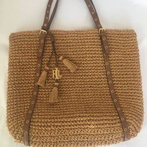 Ralph Lauren - Large Goswell Hayden Straw Tote